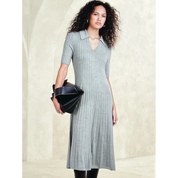 Banana Republic Dresses & Skirts - Banana Republic 100% Extra Fine Merino Wool Nezha Sweater Dress S NWOT